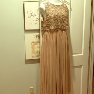 Blush Sequined Gown
